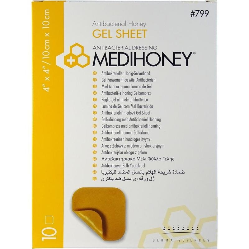 MEDIHONEY antibakterieller Gelverband 10x10 cm