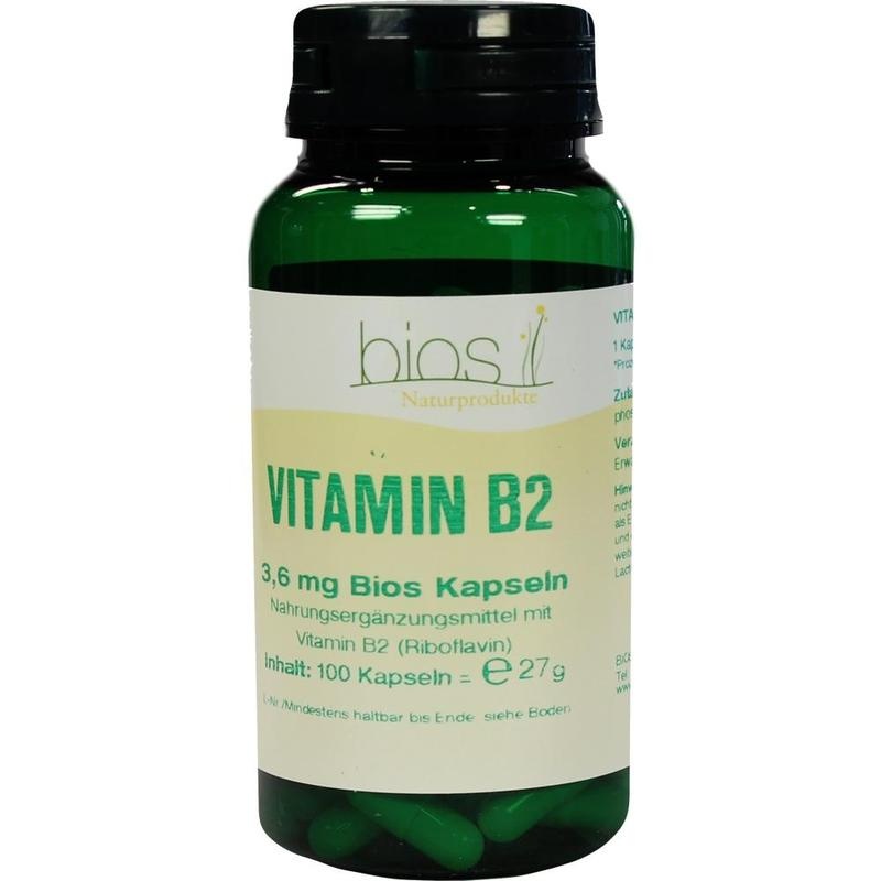 VITAMIN B2 3,6 mg Bios Kapseln