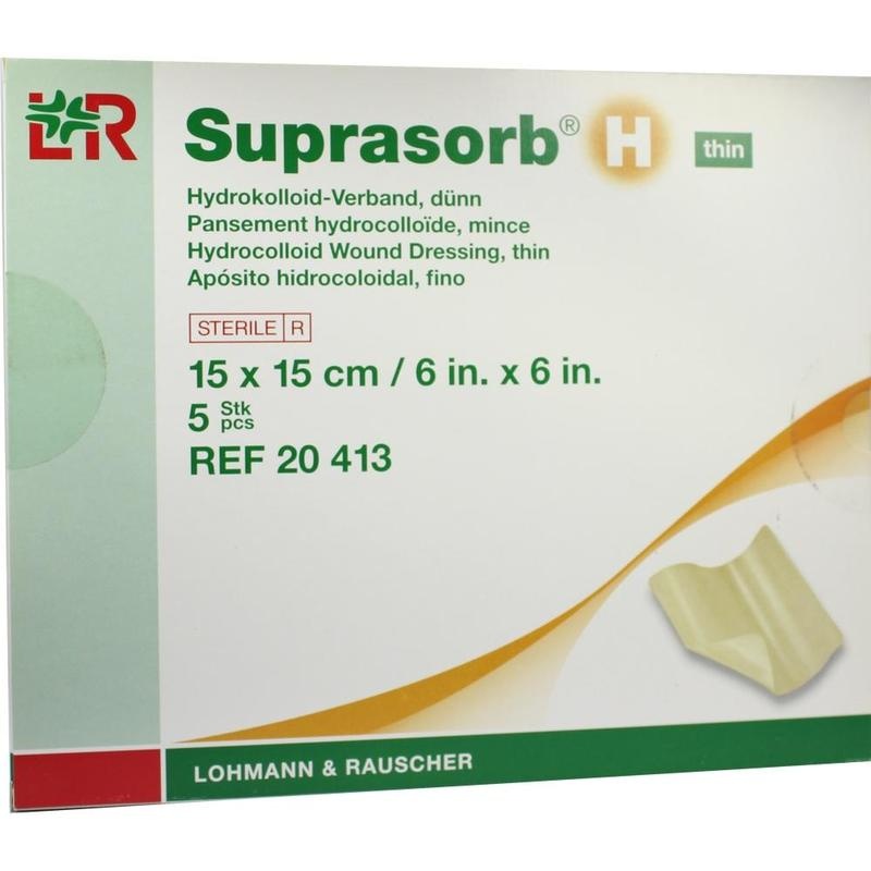 SUPRASORB H Hydrokoll.Verb.dünn 15x15 cm