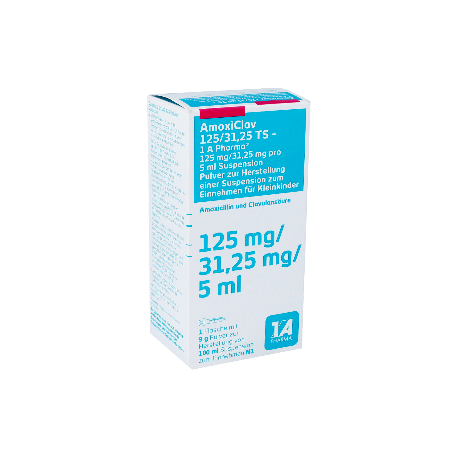 AMOXICLAV 125/31,25 TS-1A Pharma P.H.Susp.z.Einn.