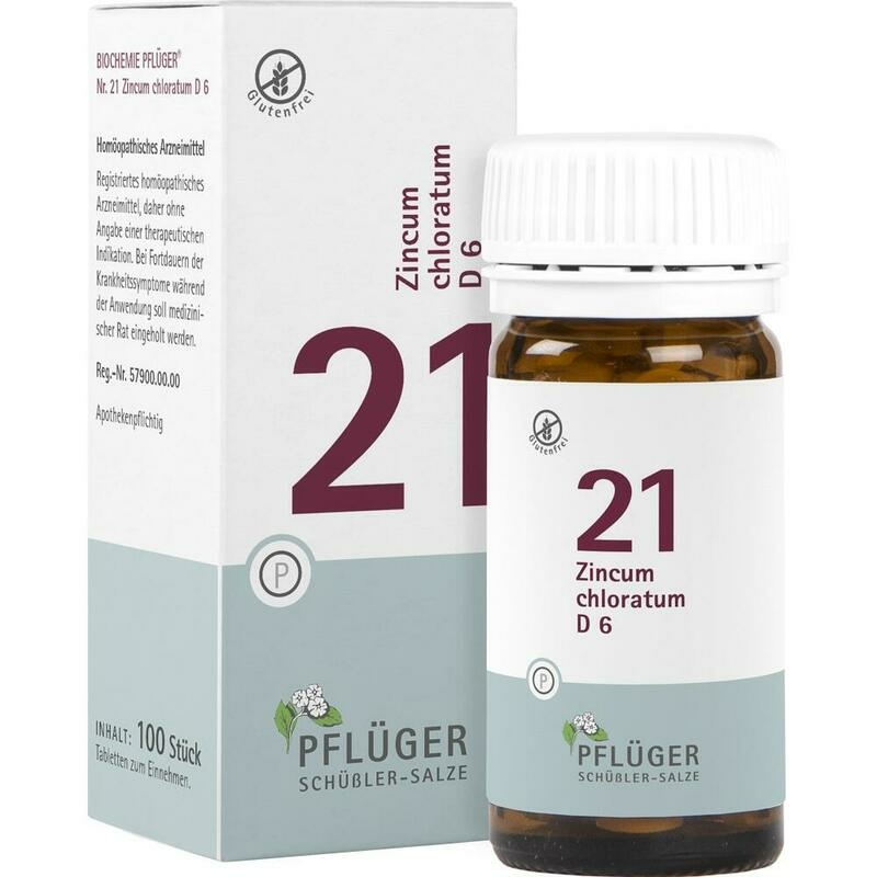 BIOCHEMIE Pflüger 21 Zincum chloratum D 6 Tabl.
