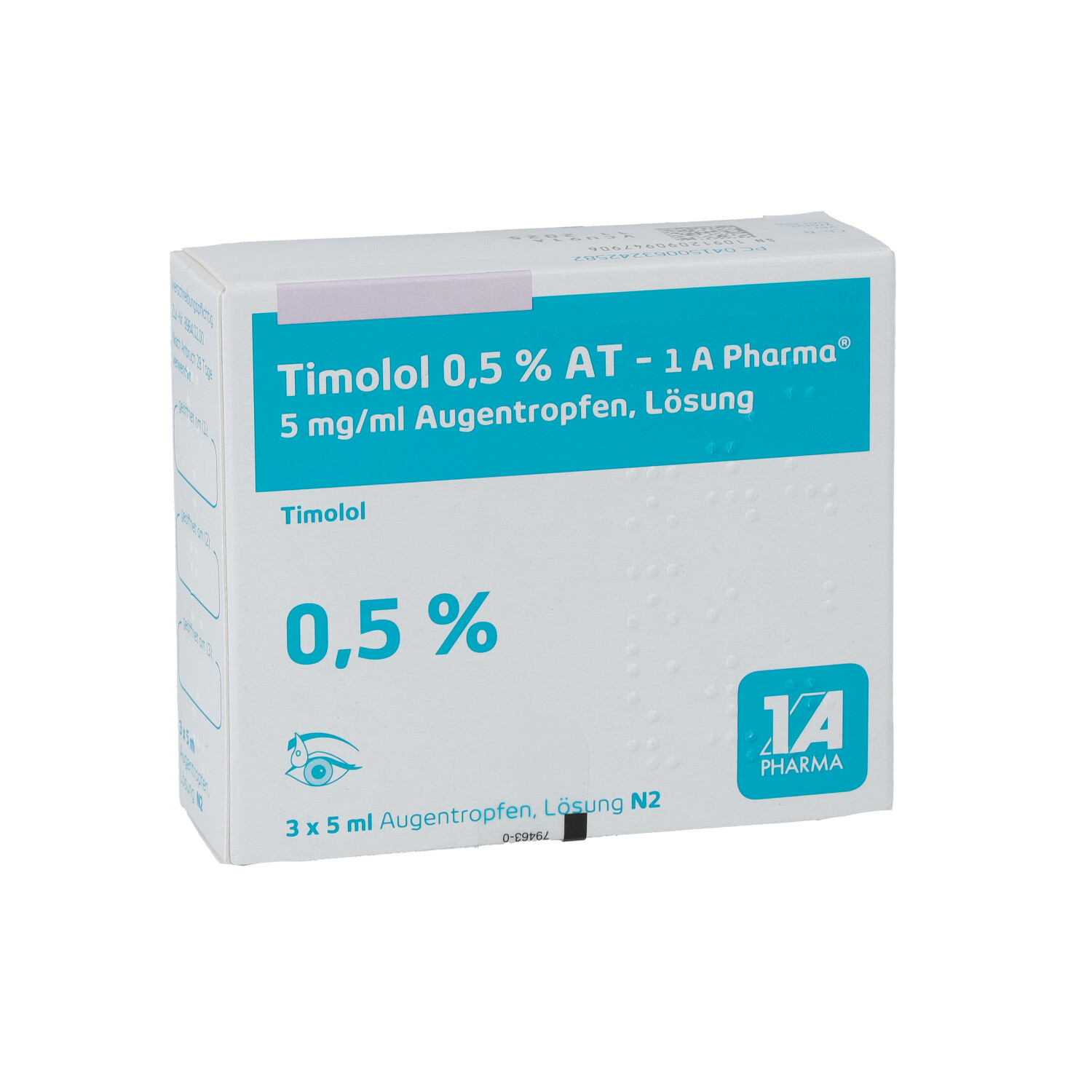 TIMOLOL 0,5% AT-1A Pharma Augentropfen
