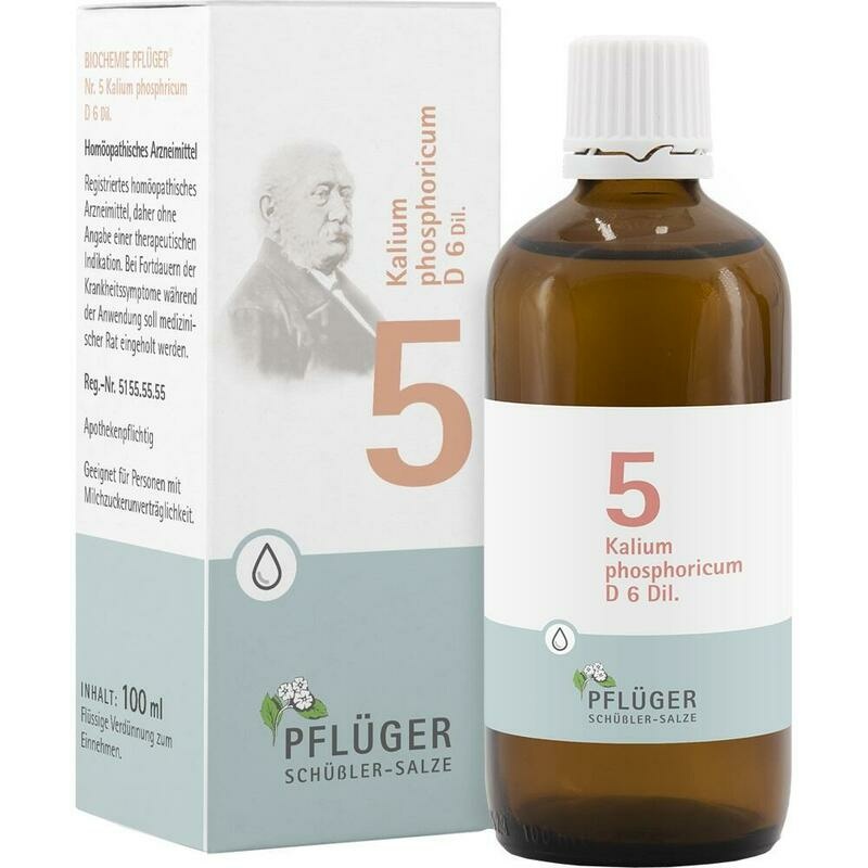BIOCHEMIE Pflüger 5 Kalium phosphoricum D 6 Tropf.