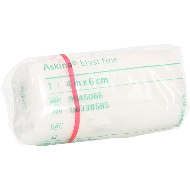 ASKINA Elast Fine Binde 6 cmx4 m cellophaniert