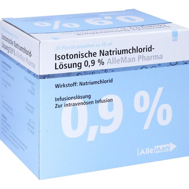 ISOTONISCHE NaCl 0,9% DELTAMEDICA Inf.-Lsg.Pl.Amp.