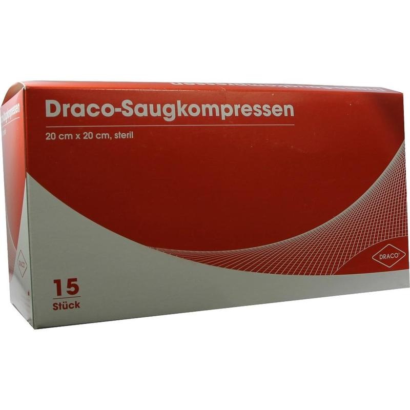 SAUGKOMPRESSEN steril 20x20 cm Draco