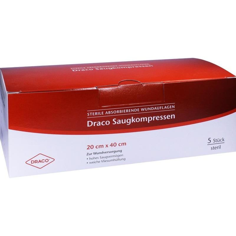 SAUGKOMPRESSEN steril 20x40 cm Draco