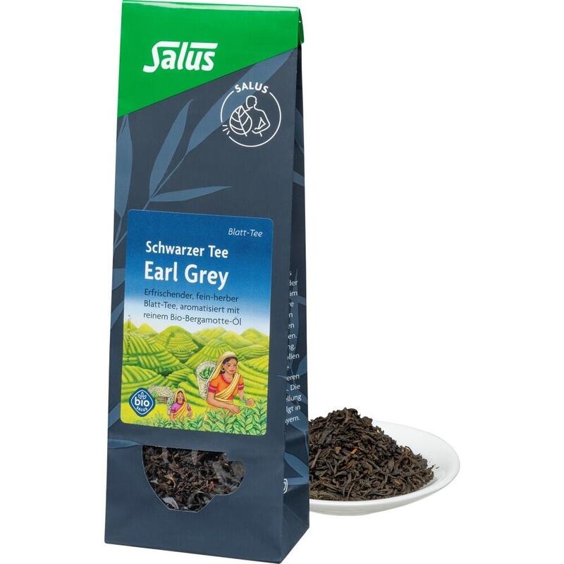 EARL Grey schwarzer Tee Blatt-Tee Bio Salus