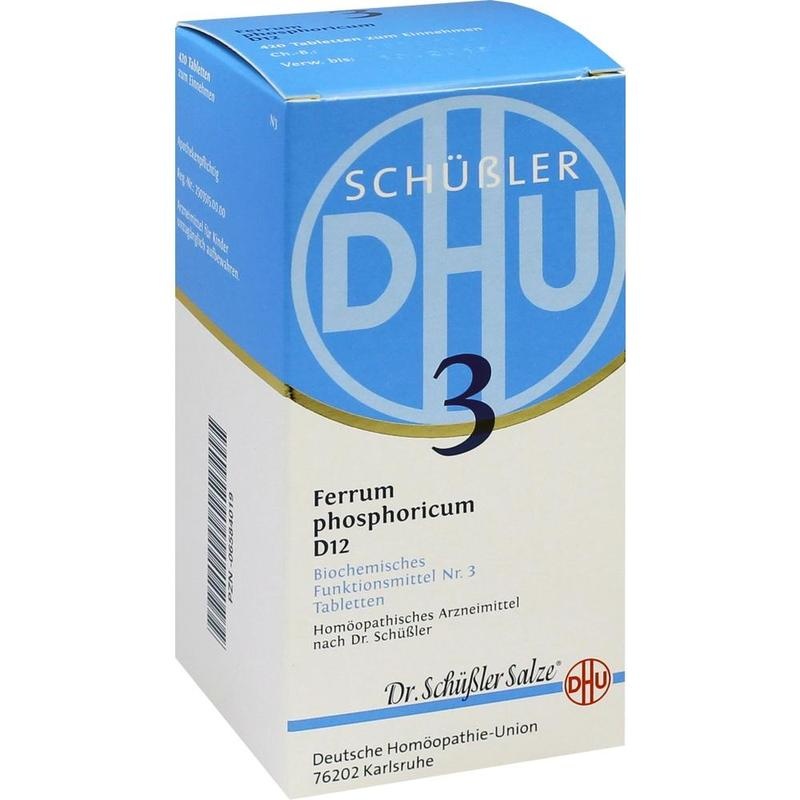 BIOCHEMIE DHU 3 Ferrum phosphoricum D 12 Tabletten