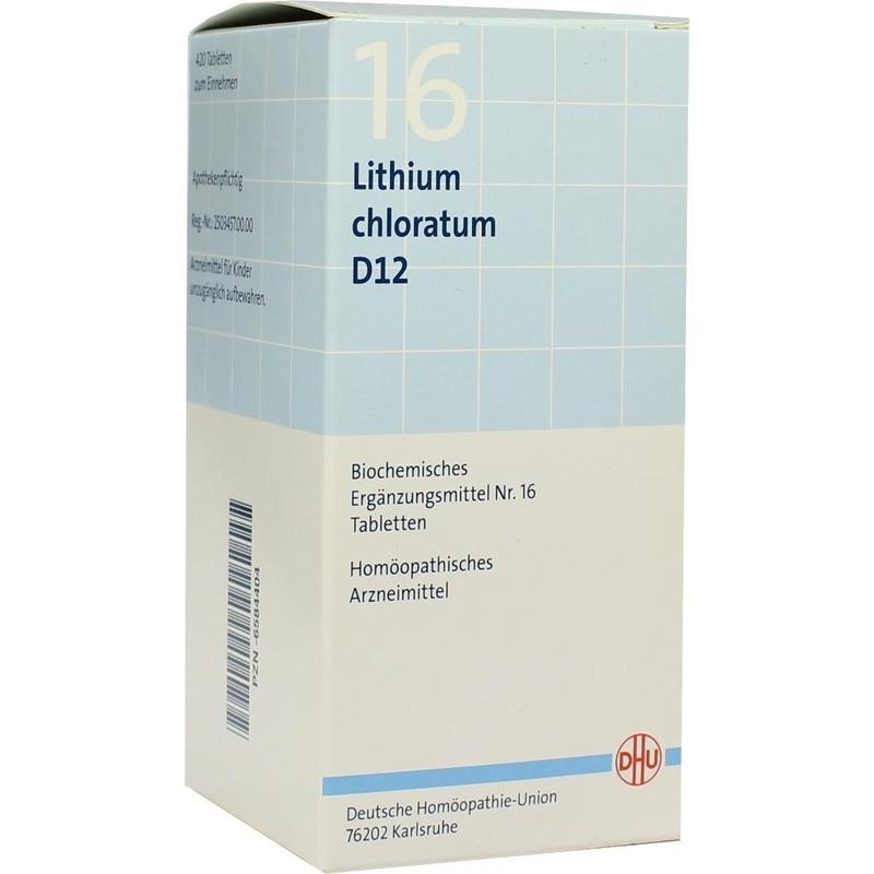 BIOCHEMIE DHU 16 Lithium chloratum D 12 Tabletten