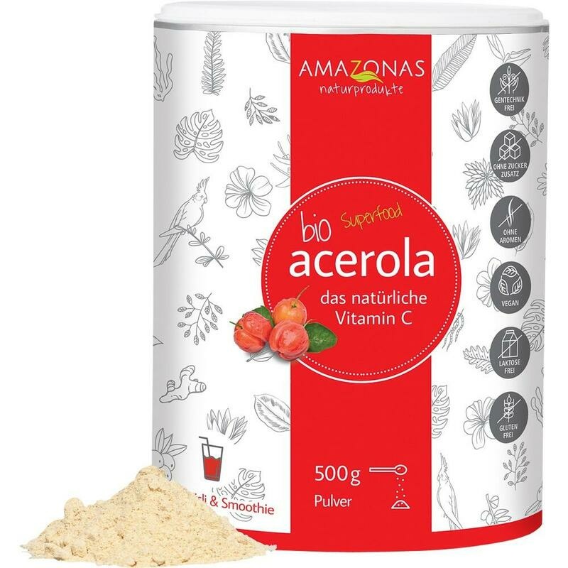 ACEROLA 100% Bio Pur natürliches Vit.C Pulver