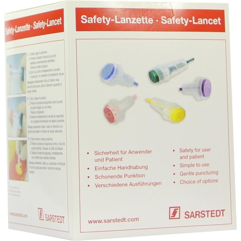 SAFETY-LANZETTEN 21 G Einst.Tiefe 1,8mm norm.grün