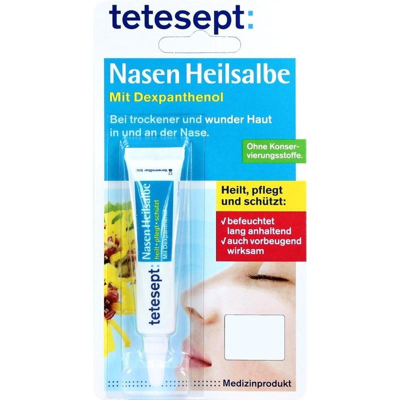 tetesept Nasen Heilsalbe mit Dexpanthenol – Pflegt die wunde Nase