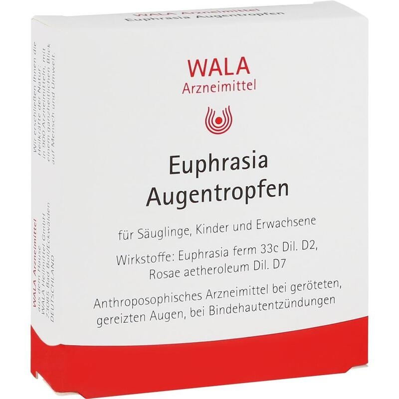 EUPHRASIA Augentropfen – Bei geröteten, gereizten & tränenden Augen