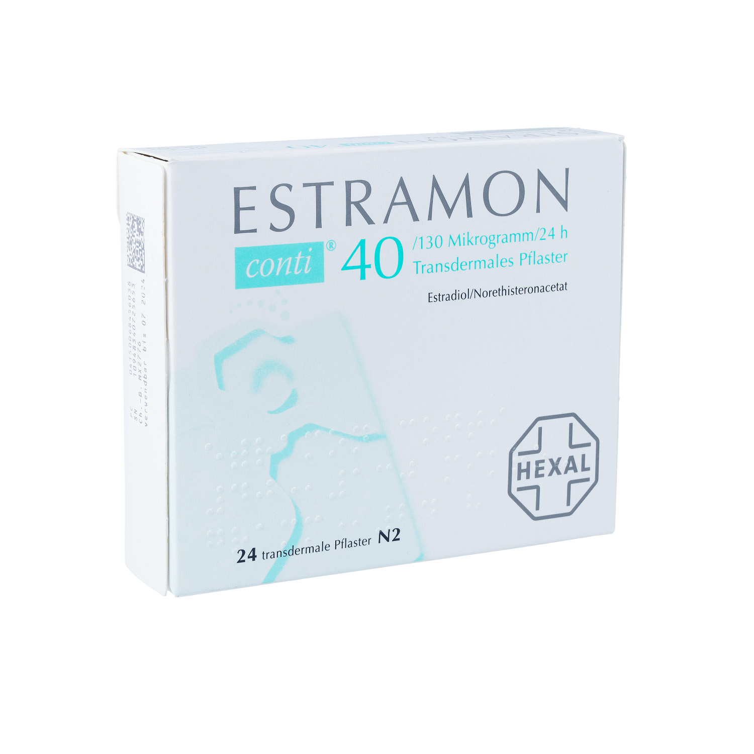 ESTRAMON conti 40/130 μg/24 Stunden transd.Pflast.