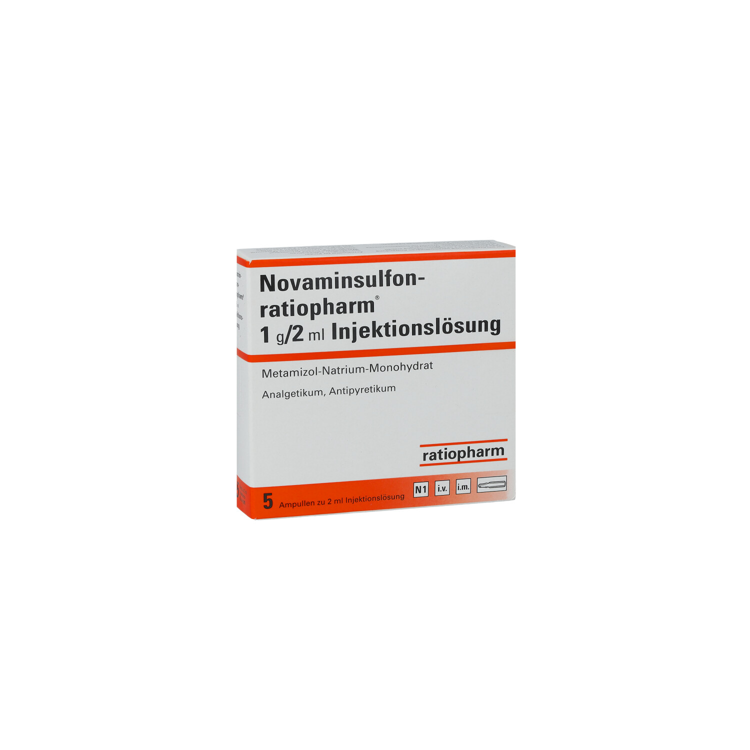 NOVAMINSULFON-ratiopharm 1 g/2 ml Inj.-Lsg.Amp.
