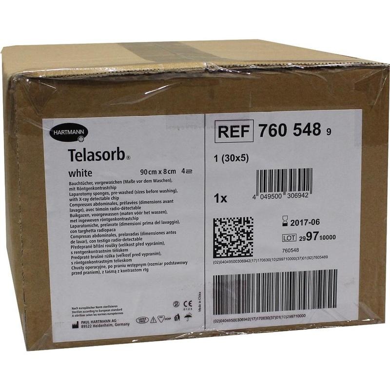 TELASORB unsteril weiß 90x8 cm 4fach