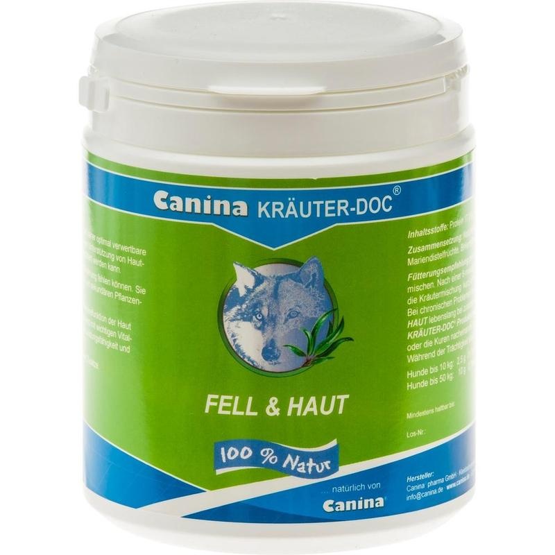 CANINA Kräuter-Doc Fell&Haut Pulver vet.