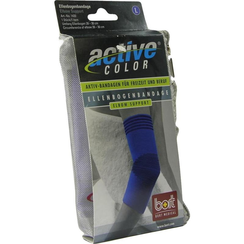 BORT ActiveColor Ellenbogenbandage L blau