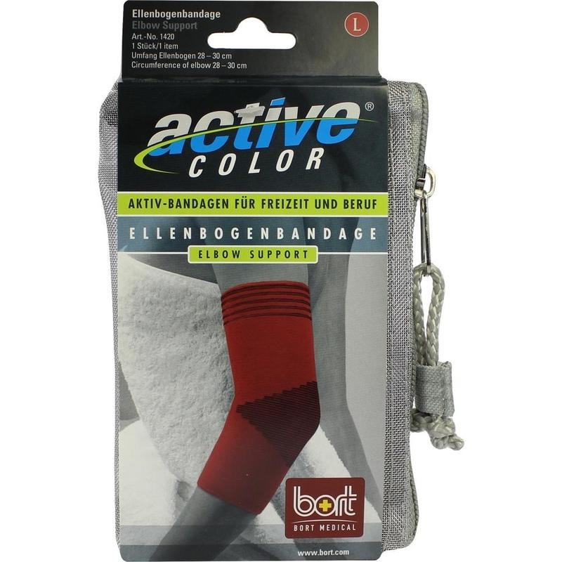 BORT ActiveColor Ellenbogenbandage L rot