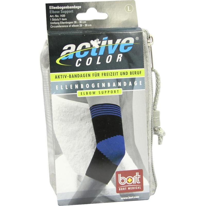BORT ActiveColor Ellenbogenbandage L schwarz