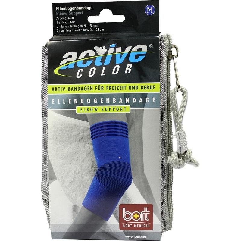 BORT ActiveColor Ellenbogenbandage M blau