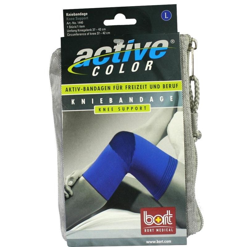 BORT ActiveColor Kniebandage L blau