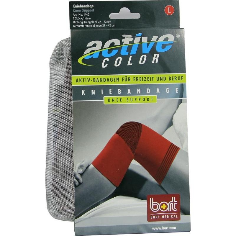 BORT ActiveColor Kniebandage L rot
