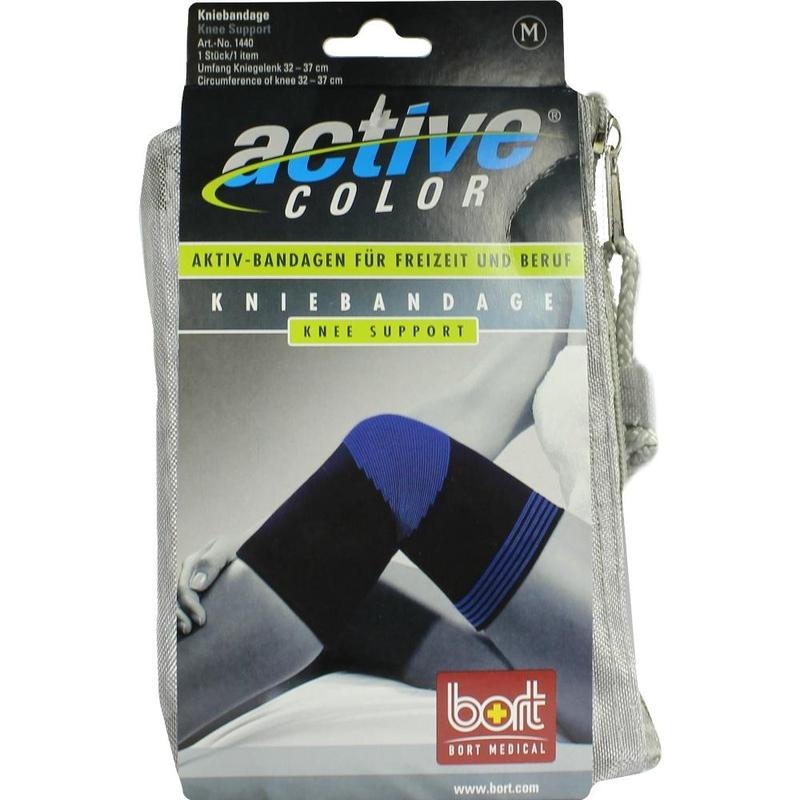 BORT ActiveColor Kniebandage M schwarz