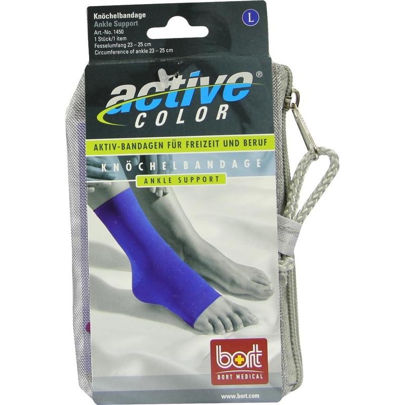 BORT ActiveColor Knöchelbandage L blau