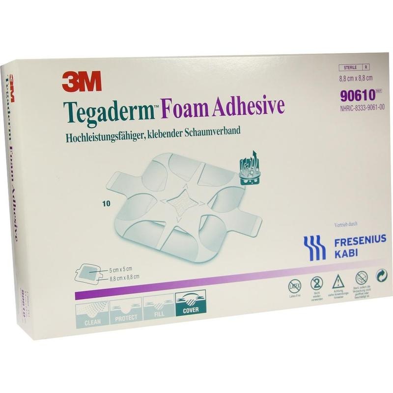 TEGADERM Foam Adhesive FK 8,8x8,8 cm 90610