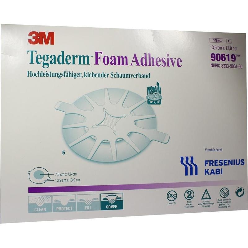 TEGADERM Foam Adhesive FK 13,9 cm rund 90619