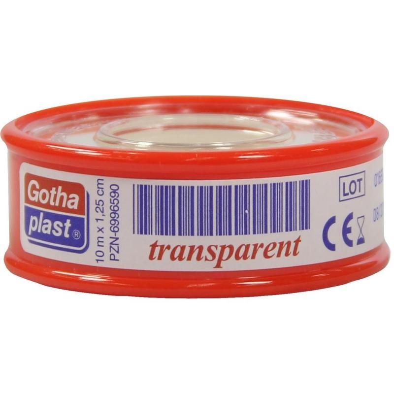 GOTHA FLEX Heftpfl.transp.1,25 cmx10 m