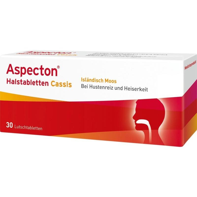 ASPECTON Halstabletten Cassis Lutschtabletten