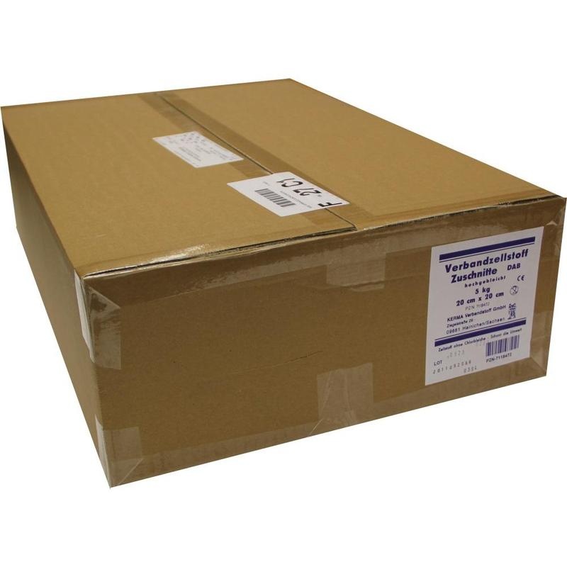 VERBANDZELLSTOFF ZUSCHNITTE hochgebleicht 20x20 cm