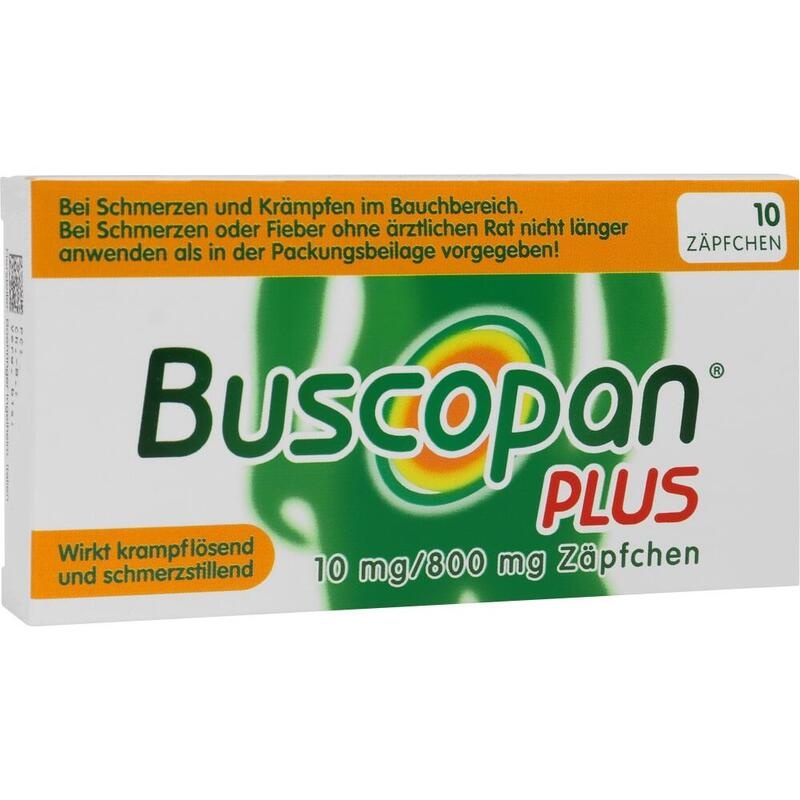 BUSCOPAN plus 10 mg/800 mg Suppositorien