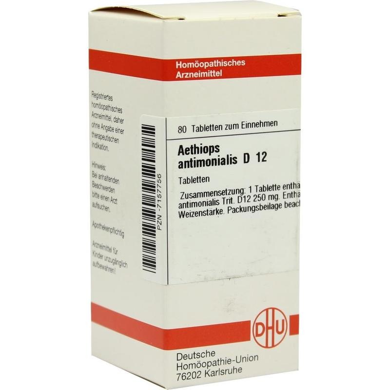 AETHIOPS ANTIMONIALIS D 12 Tabletten