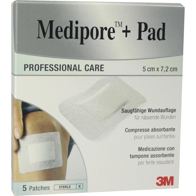 MEDIPORE+Pad steriler Wundverband 3562NP 5x7,2 cm