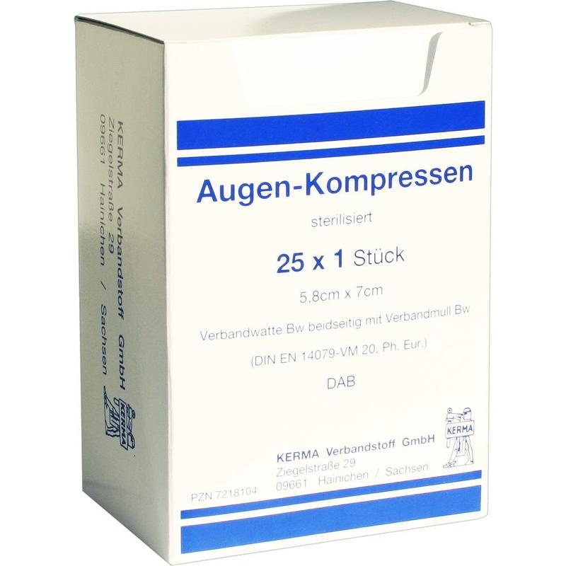 AUGENKOMPRESSEN 5,8x7 cm steril