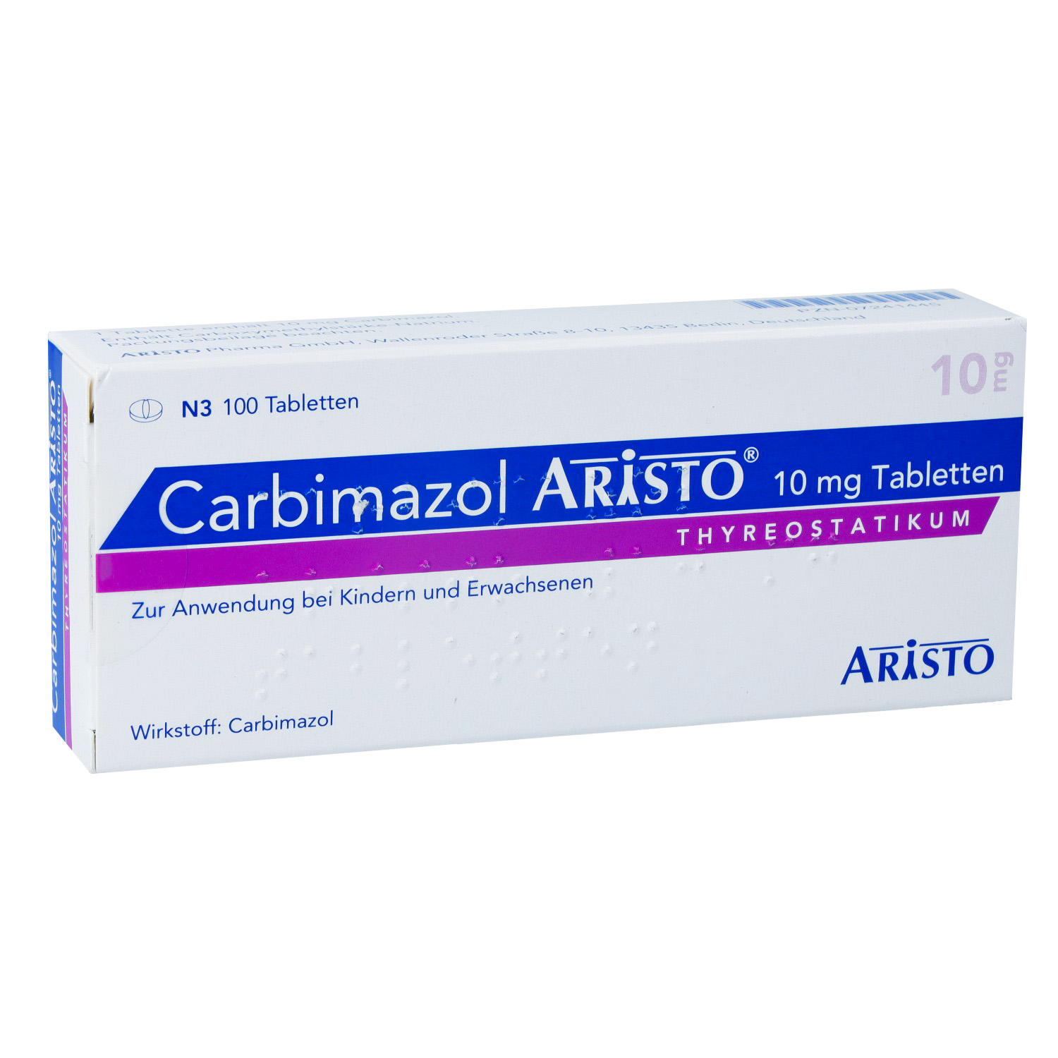 CARBIMAZOL Aristo 10 mg Tabletten