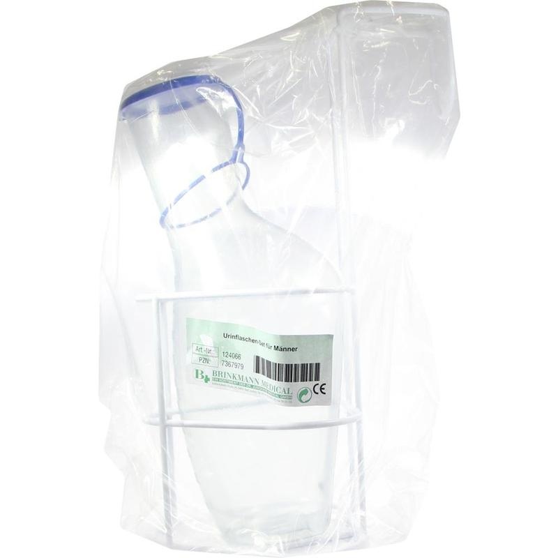 URINFLASCHEN-SET f.Männ.m.Flasche u.Halter