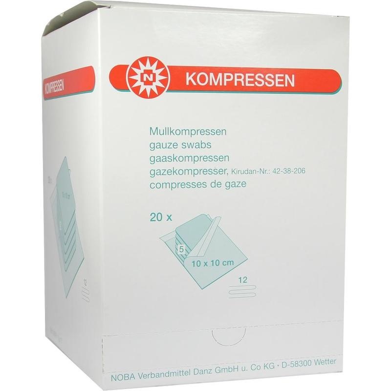 MULLKOMPRESSEN 10x10 cm steril 12fach