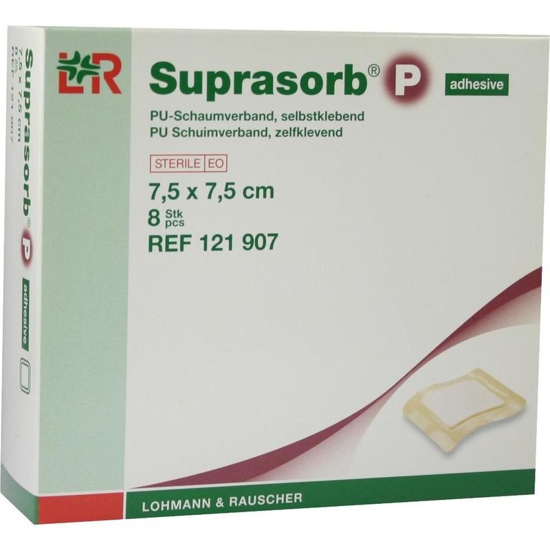 SUPRASORB P PU-Schaumv.selbstklebend 7,5x7,5 cm