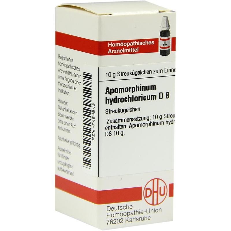 APOMORPHINUM HYDROCHLORICUM D 8 Globuli