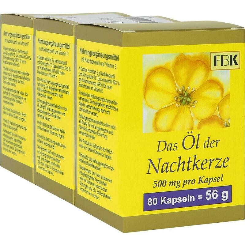 NACHTKERZE ÖL Kapseln 500 mg