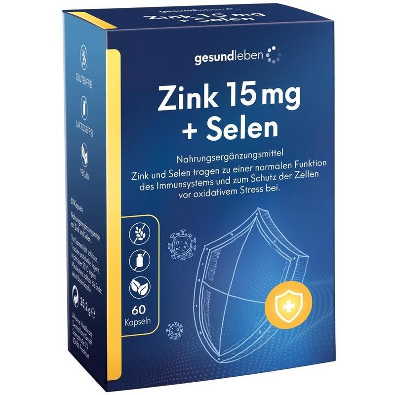 GESUND LEBEN Zink 15 mg+Selen Kapseln
