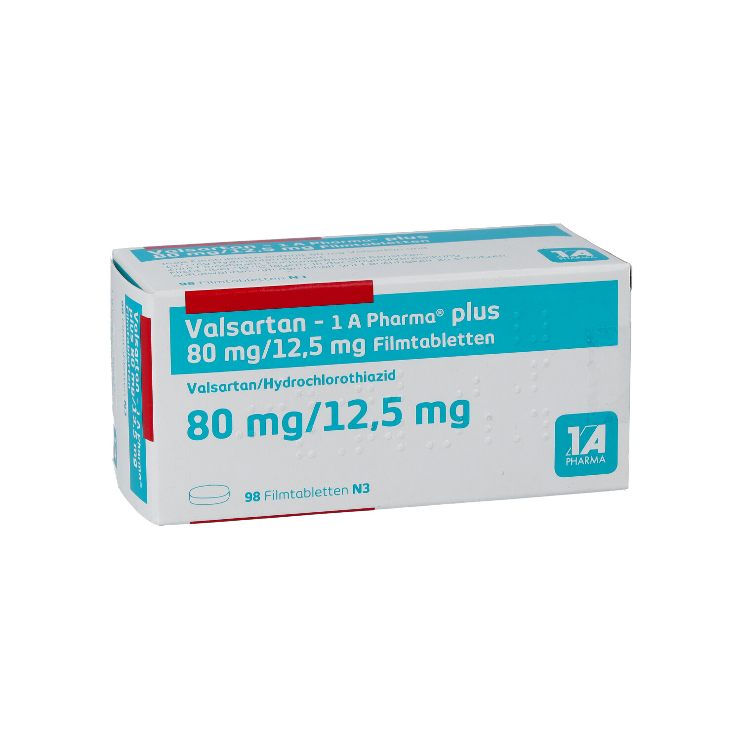 VALSARTAN-1A Pharma plus 80/12,5 mg Filmtabletten