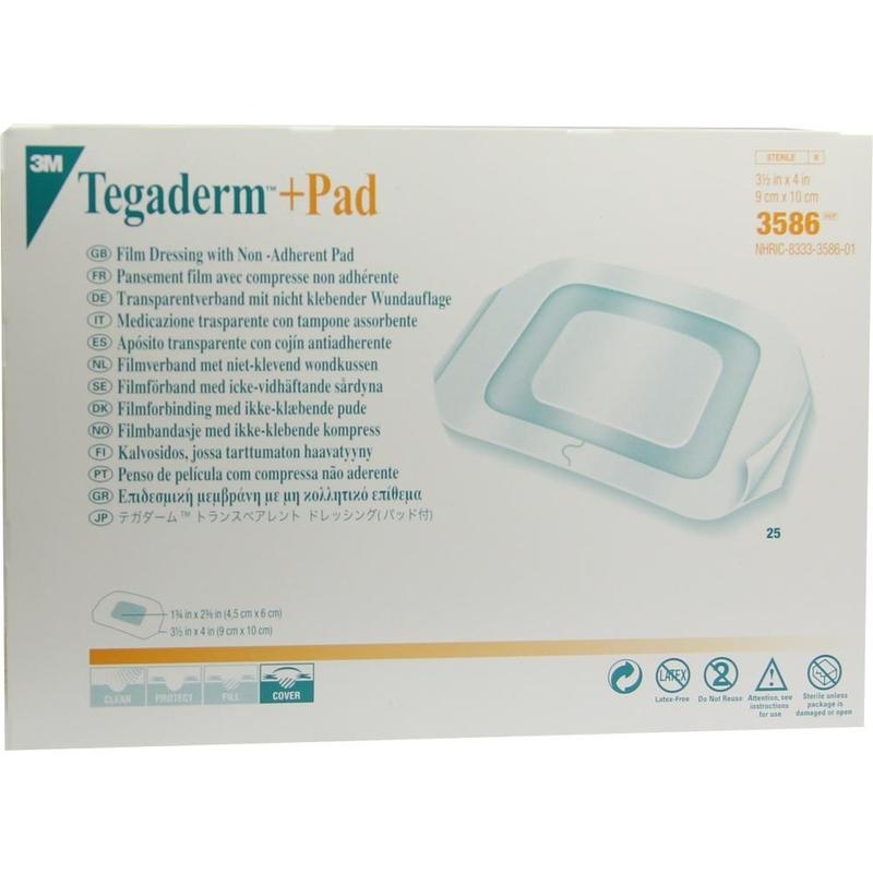 TEGADERM Plus Pad 9x10 cm Fertigverb.3586