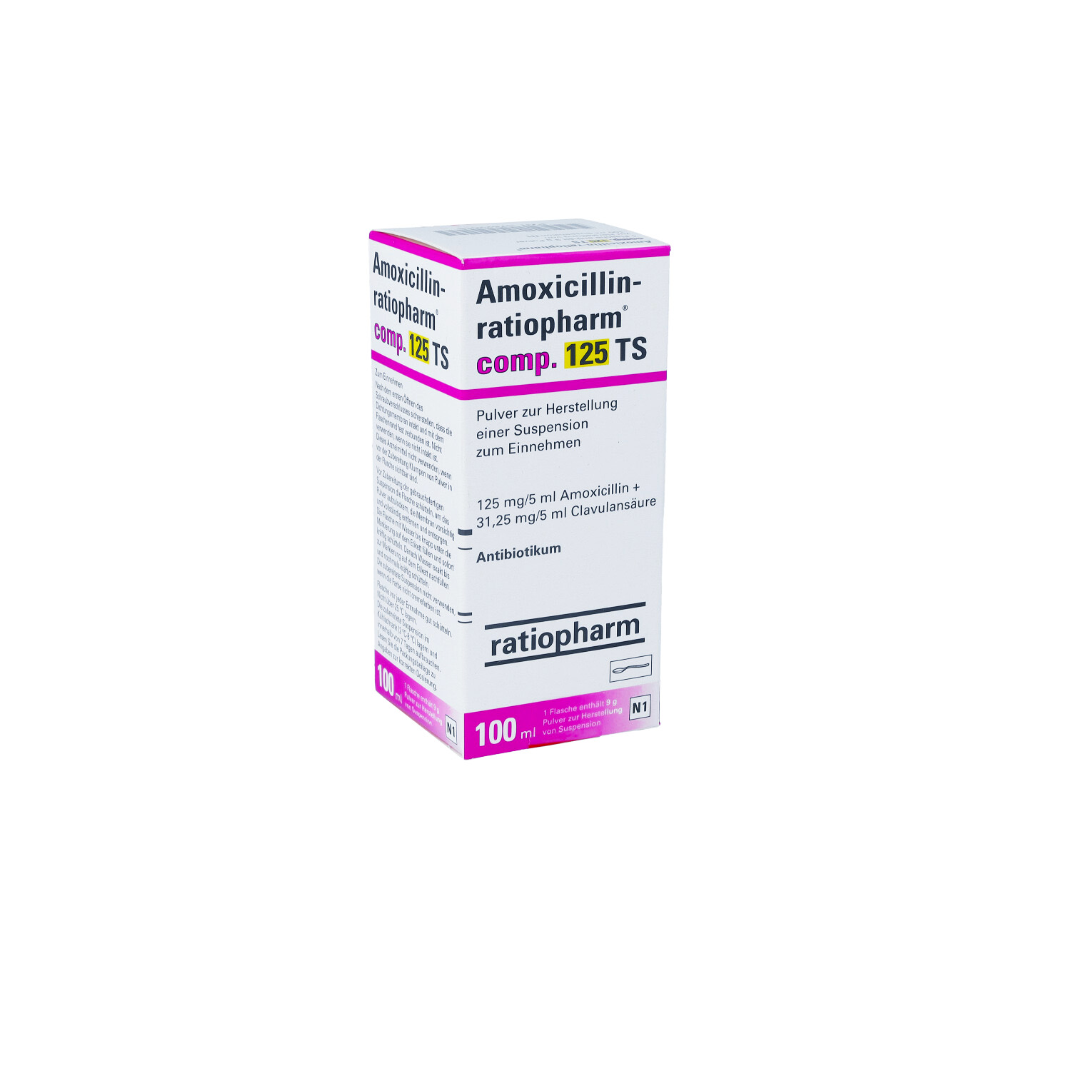 AMOXICILLIN-ratiopharm comp.125 TS Plv.Sus.-Herst.