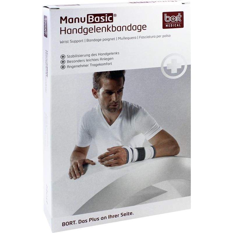 BORT ManuBasic Bandage links M silber